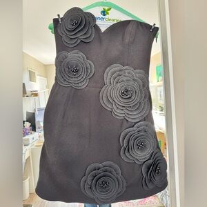 Helsi Black Floral Mini Dress